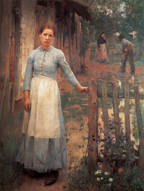 Sir George Clausen The Girl At the Gate